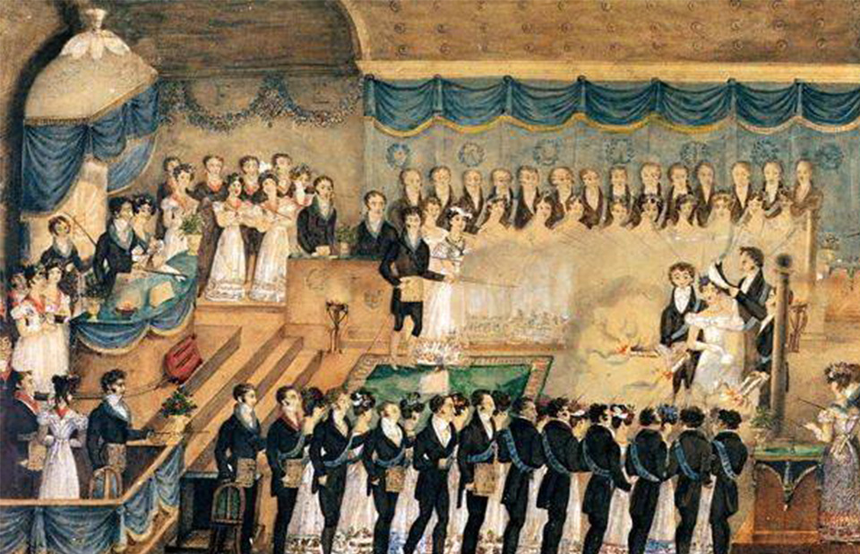1730 ΜΕΓΑΛΗ ΓΥΝΑΙΚΕΙΑ ΤΕΚΤΟΝΙΚΗ ΣΤΟΑ ΤΗΣ ΕΛΛΑΔΟΣ - GRANDE LOGE MAÇONNIQUE FÉMININE DE GRÈCE - 1730